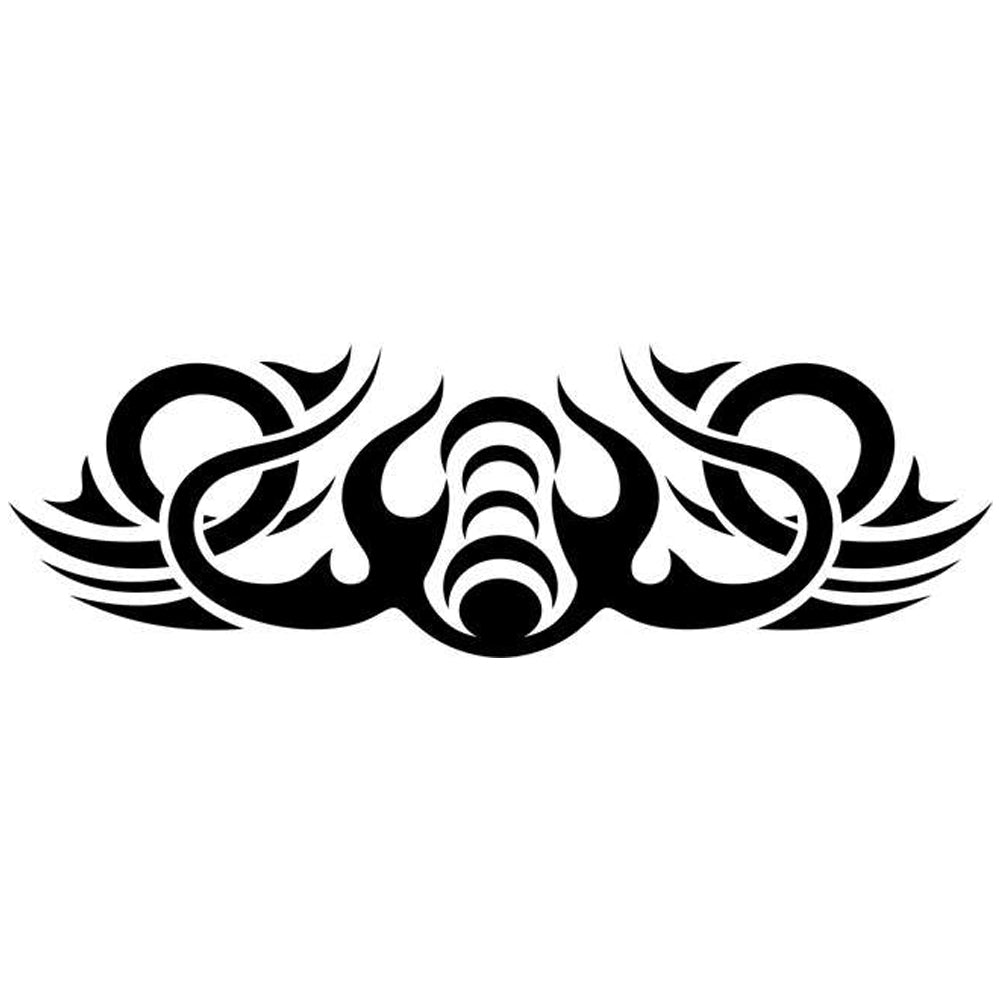 tribal wave design tattoo