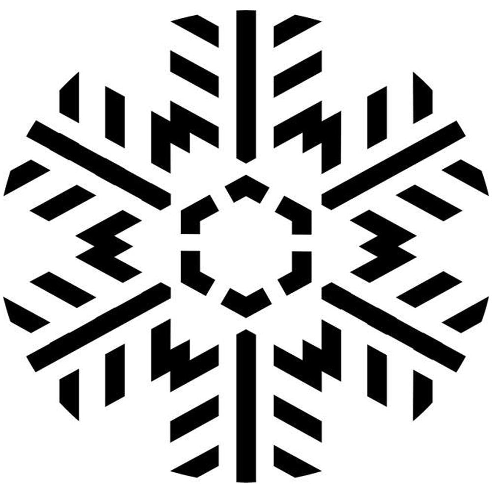 Branched Snowflake Craft Stencil