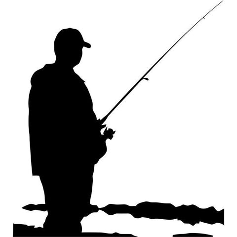 Cliffs Fishing Stencil