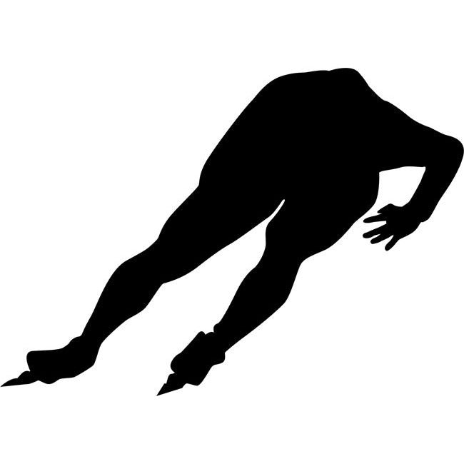 speed skater silhouette