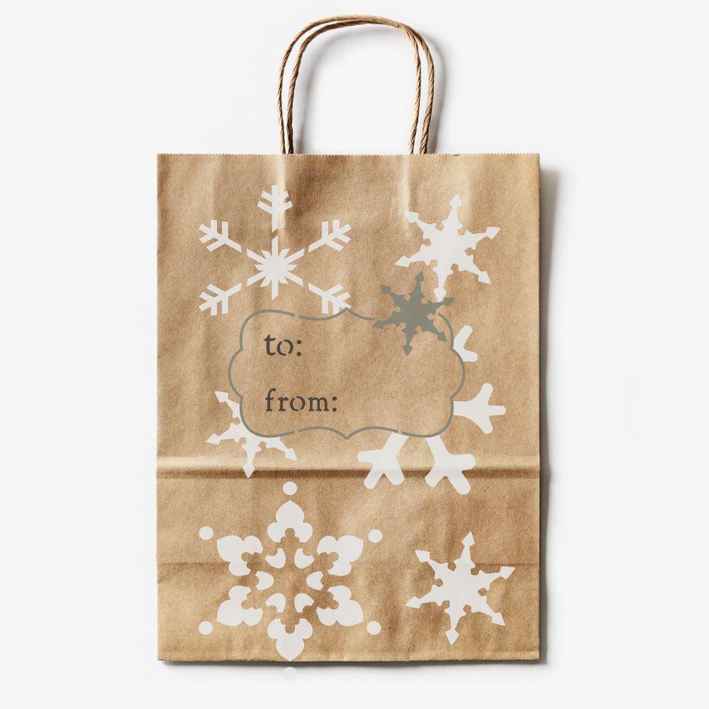 Studio Snowflake Kraft Christmas Wrapping Paper