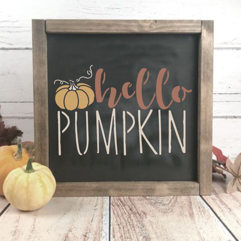 Welcome to Our Patch Fall Sign Craft Stencil