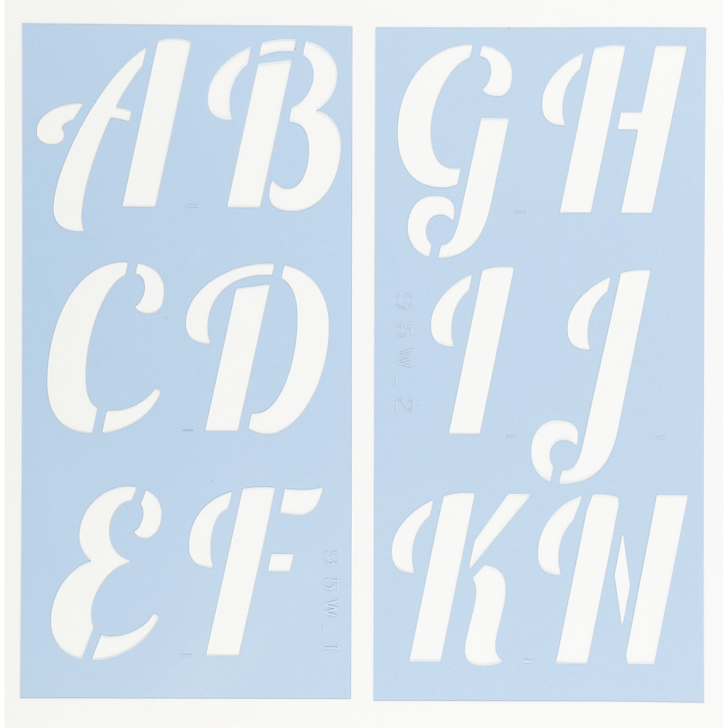 Whimsical Letter Stencil Set